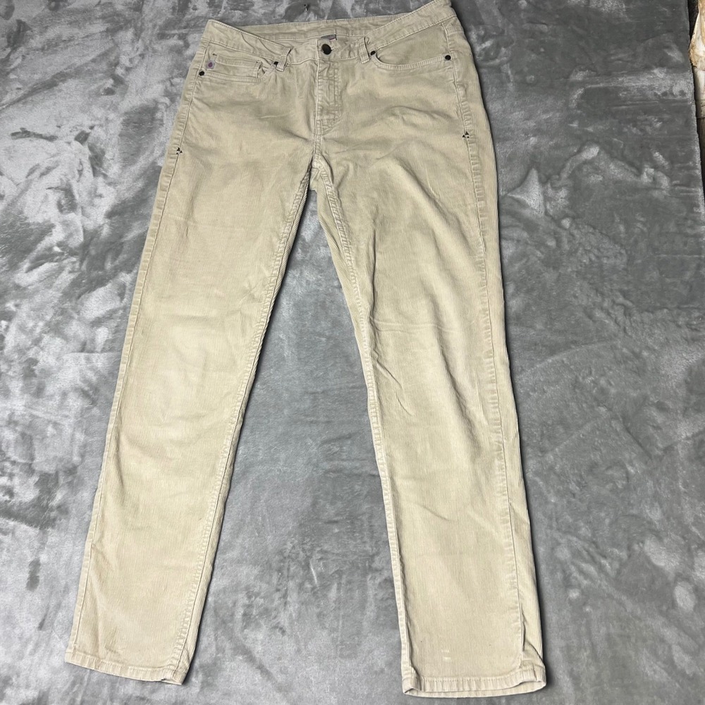 Stio Corduroy Pants Tan Straight Leg Casual Outdoor Everyday Women Size 12